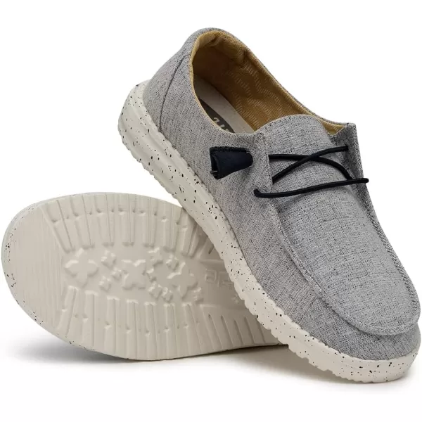 Hey Dude Women's Wendy Chambray | Women's Shoes | Women's Lace Up Loafers | Comfortable &amp; Light-Weight
