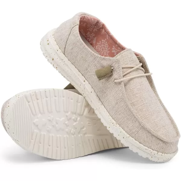 Hey Dude Women's Wendy Chambray | Women's Shoes | Women's Lace Up Loafers | Comfortable &amp; Light-Weight