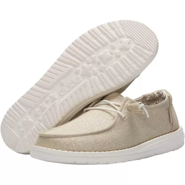 Hey Dude Women's Wendy Canvas | Women’s Shoes | Women’s Lace Up Loafers | Comfortable &amp; Light-Weight
