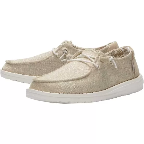 Hey Dude Women's Wendy Canvas | Women’s Shoes | Women’s Lace Up Loafers | Comfortable &amp; Light-Weight