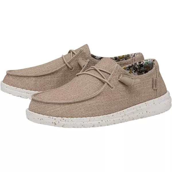 Hey Dude Women's Wendy Canvas | Women’s Shoes | Women’s Lace Up Loafers | Comfortable &amp; Light-Weight