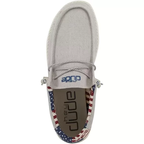 imageHey Dude Mens ShoesWally Off White Patriotic