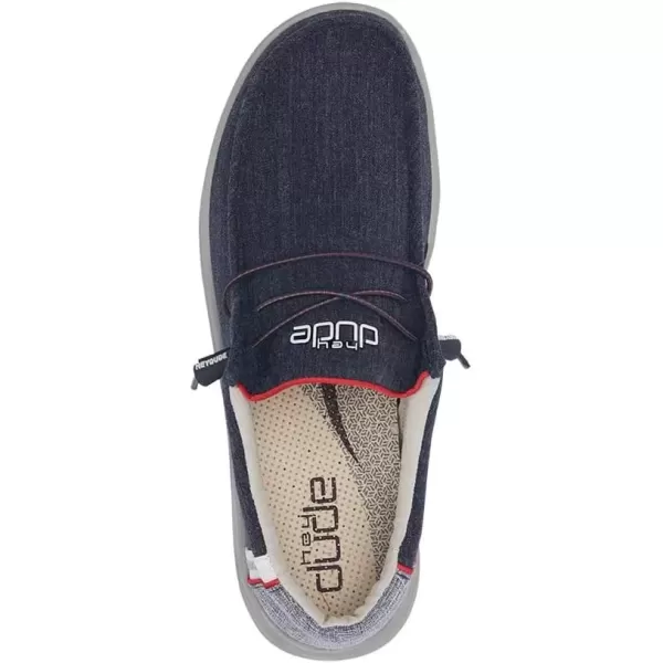 imageHey Dude Mens Wally Funk  Mens Shoes  Mens Lace Up Loafers  Comfortable ampamp LightWeightArctic Blue
