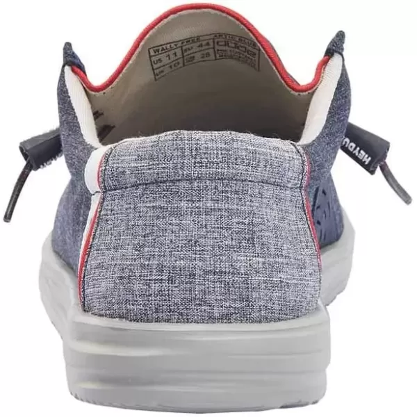 imageHey Dude Mens Wally Funk  Mens Shoes  Mens Lace Up Loafers  Comfortable ampamp LightWeightArctic Blue