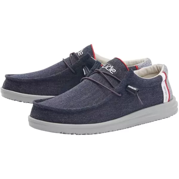 imageHey Dude Mens Wally Funk  Mens Shoes  Mens Lace Up Loafers  Comfortable ampamp LightWeightArctic Blue
