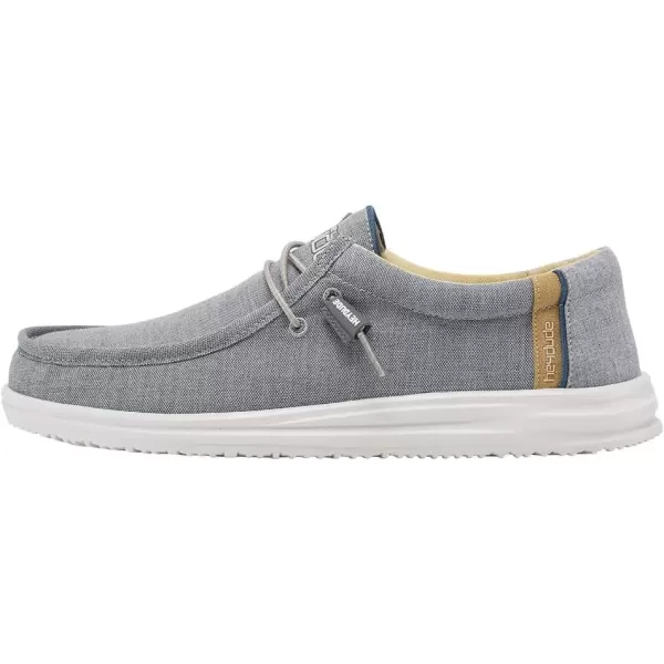 imageHey Dude Mens Wally Funk  Mens Shoes  Mens Lace Up Loafers  Comfortable ampamp LightWeightAsh