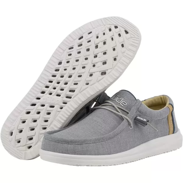imageHey Dude Mens Wally Funk  Mens Shoes  Mens Lace Up Loafers  Comfortable ampamp LightWeightAsh