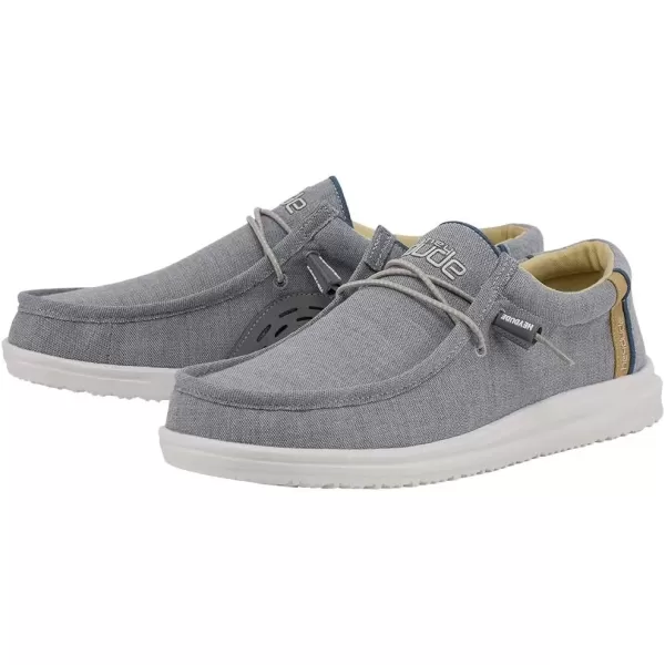 imageHey Dude Mens Wally Funk  Mens Shoes  Mens Lace Up Loafers  Comfortable ampamp LightWeightAsh