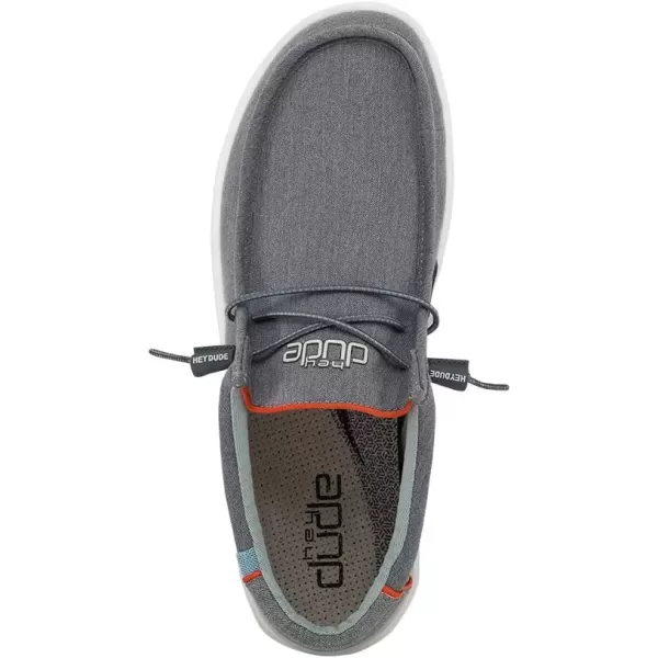 imageHey Dude Mens Wally Funk  Mens Shoes  Mens Lace Up Loafers  Comfortable ampamp LightWeightGranite