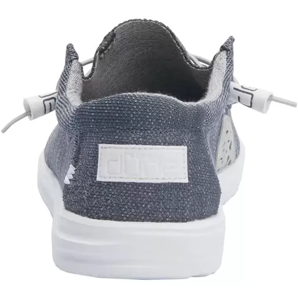 imageHey Dude Mens Wally Funk  Mens Shoes  Mens Lace Up Loafers  Comfortable ampamp LightWeightGray and White