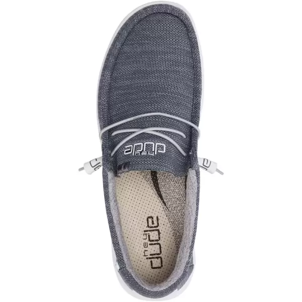 imageHey Dude Mens Wally Funk  Mens Shoes  Mens Lace Up Loafers  Comfortable ampamp LightWeightGray and White