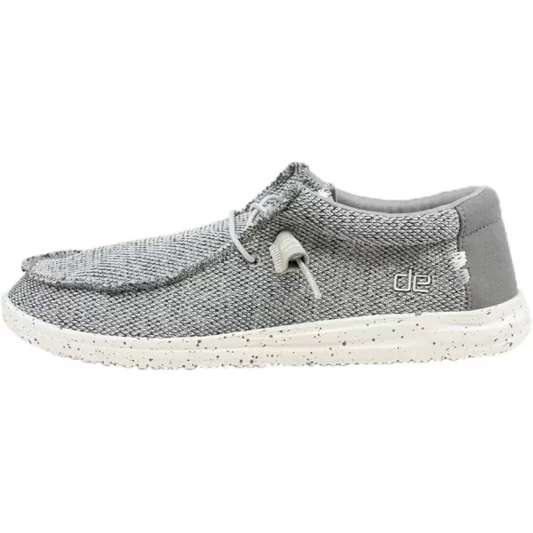 imageHey Dude Mens Wally Funk  Mens Shoes  Mens Lace Up Loafers  Comfortable ampamp LightWeightLight Grey