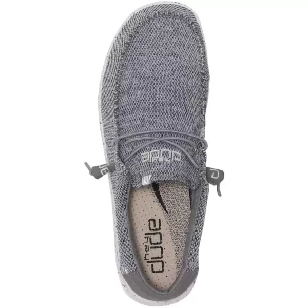 imageHey Dude Mens Wally Funk  Mens Shoes  Mens Lace Up Loafers  Comfortable ampamp LightWeightLight Grey
