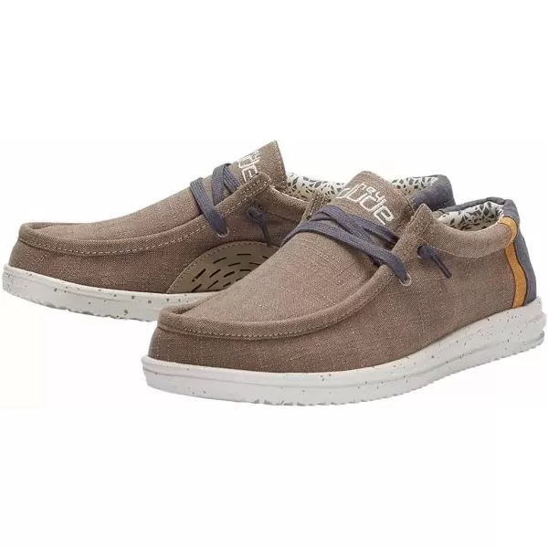 imageHey Dude Mens Wally Funk  Mens Shoes  Mens Lace Up Loafers  Comfortable ampamp LightWeightNatural Beige