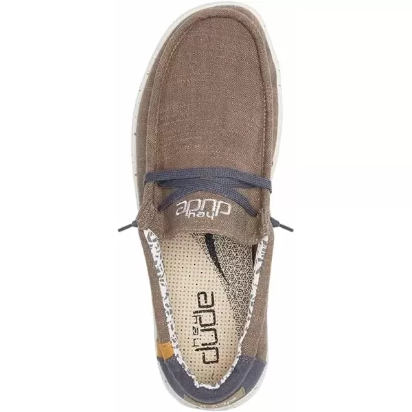 imageHey Dude Mens Wally Funk  Mens Shoes  Mens Lace Up Loafers  Comfortable ampamp LightWeightNatural Beige