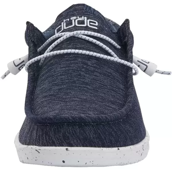 imageHey Dude Mens Wally Funk  Mens Shoes  Mens Lace Up Loafers  Comfortable ampamp LightWeightNavy Blue and White