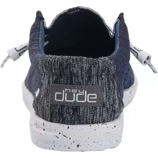 imageHey Dude Mens Wally Funk  Mens Shoes  Mens Lace Up Loafers  Comfortable ampamp LightWeightNavy Blue and White