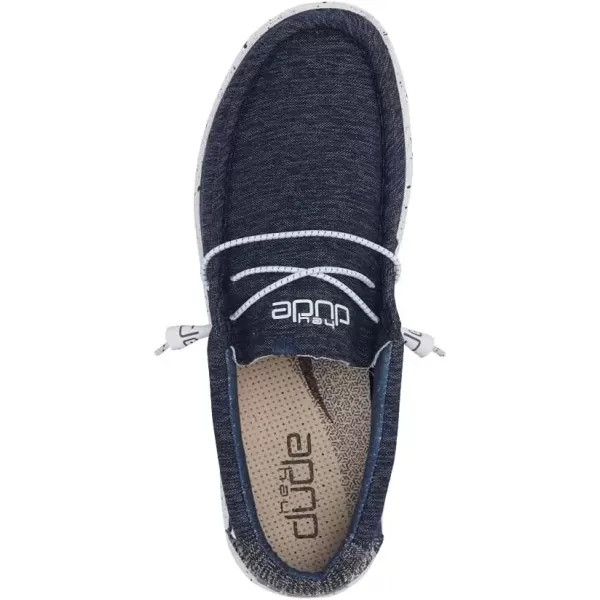 imageHey Dude Mens Wally Funk  Mens Shoes  Mens Lace Up Loafers  Comfortable ampamp LightWeightNavy Blue and White