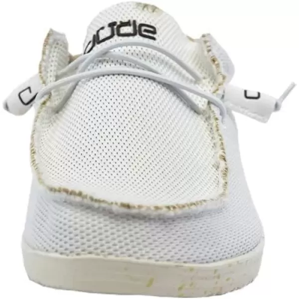 imageHey Dude Mens Wally Funk  Mens Shoes  Mens Lace Up Loafers  Comfortable ampamp LightWeightTotal White