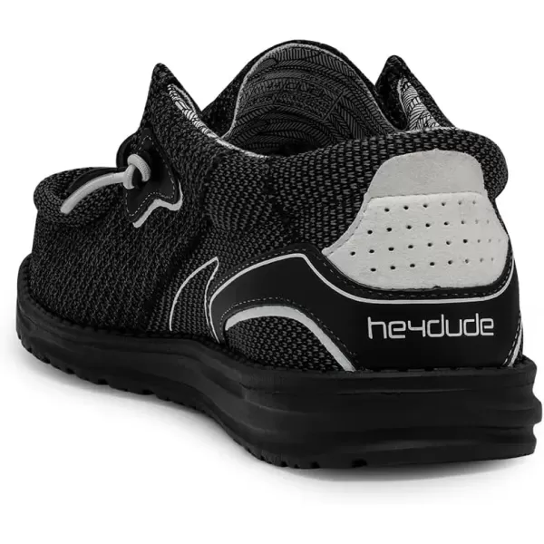 imageHey Dude Mens Wally Hawk Wool Dark Grey  Mens Shoes  Mens Lace Up Loafers  Comfortable and LightweightGrey Eagle