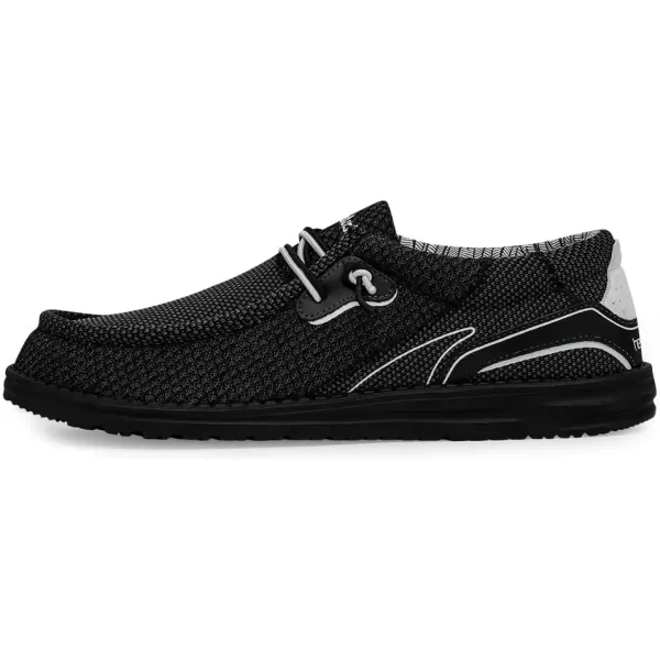 imageHey Dude Mens Wally Hawk Wool Dark Grey  Mens Shoes  Mens Lace Up Loafers  Comfortable and LightweightGrey Eagle