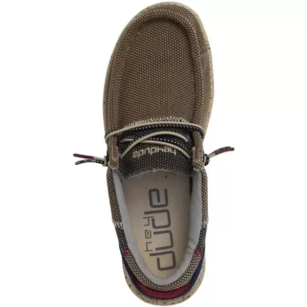 imageHey Dude Mens Wally Hawk Wool Dark Grey  Mens Shoes  Mens Lace Up Loafers  Comfortable and LightweightNut