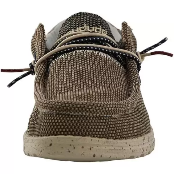 imageHey Dude Mens Wally Hawk Wool Dark Grey  Mens Shoes  Mens Lace Up Loafers  Comfortable and LightweightNut