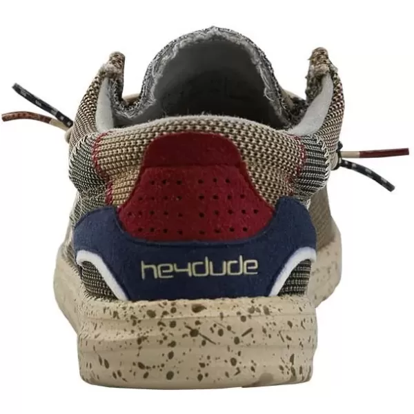imageHey Dude Mens Wally Hawk Wool Dark Grey  Mens Shoes  Mens Lace Up Loafers  Comfortable and LightweightNut