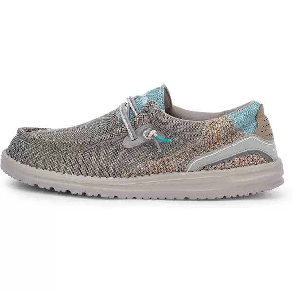 imageHey Dude Mens Wally Hawk Wool Dark Grey  Mens Shoes  Mens Lace Up Loafers  Comfortable and LightweightSahara