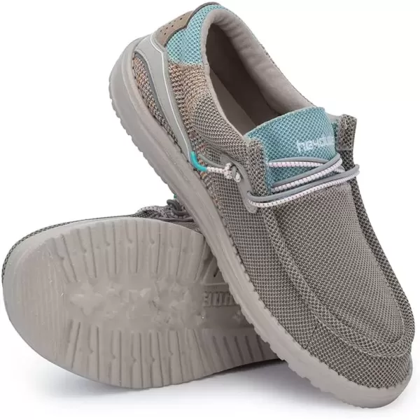 imageHey Dude Mens Wally Hawk Wool Dark Grey  Mens Shoes  Mens Lace Up Loafers  Comfortable and LightweightSahara