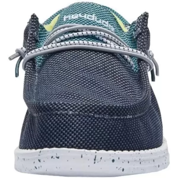 imageHey Dude Mens Wally Hawk Wool Dark Grey  Mens Shoes  Mens Lace Up Loafers  Comfortable and LightweightSpace Blue Multi