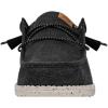 imageHey Dude Mens Wally Canvas  Mens Loafers  Mens Slip On Shoes  Comfortable ampamp LightWeightBlack