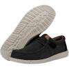imageHey Dude Mens Wally Canvas  Mens Loafers  Mens Slip On Shoes  Comfortable ampamp LightWeightBlack