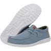 imageHey Dude Mens Wally Canvas  Mens Loafers  Mens Slip On Shoes  Comfortable ampamp LightWeightBlue