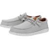 imageHey Dude Mens Wally Canvas  Mens Loafers  Mens Slip On Shoes  Comfortable ampamp LightWeightLight Grey