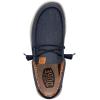 imageHey Dude Mens Wally Canvas  Mens Loafers  Mens Slip On Shoes  Comfortable ampamp LightWeightNavy