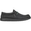 imageHey Dude Mens Wally Canvas  Mens Loafers  Mens Slip On Shoes  Comfortable ampamp LightWeightWaxed Black