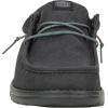 imageHey Dude Mens Wally Canvas  Mens Loafers  Mens Slip On Shoes  Comfortable ampamp LightWeightWaxed Black