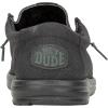 imageHey Dude Mens Wally Canvas  Mens Loafers  Mens Slip On Shoes  Comfortable ampamp LightWeightWaxed Black