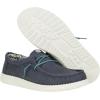 imageHey Dude Mens Wally Canvas  Mens Loafers  Mens Slip On Shoes  Comfortable ampamp LightWeightWaxed Navy