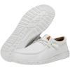 imageHey Dude Mens Wally Canvas  Mens Loafers  Mens Slip On Shoes  Comfortable ampamp LightWeightWhite