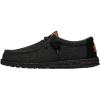 imageHey Dude Mens Wally Canvas  Mens Loafers  Mens Slip On Shoes  Comfortable ampamp LightWeightBlackBlack