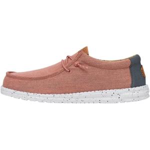 imageHey Dude Mens Wally Canvas  Mens Loafers  Mens Slip On Shoes  Comfortable ampamp LightWeightRed
