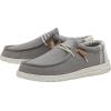 imageHey Dude Mens Wally Linen  Mens Loafers  Mens Slip On Shoes  Comfortable ampamp LightWeightGrey