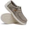 imageHey Dude Mens Wally Linen  Mens Loafers  Mens Slip On Shoes  Comfortable ampamp LightWeightKhaki