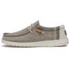 imageHey Dude Mens Wally Linen  Mens Loafers  Mens Slip On Shoes  Comfortable ampamp LightWeightKhaki