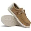 imageHey Dude Mens Wally Linen  Mens Loafers  Mens Slip On Shoes  Comfortable ampamp LightWeightOcra