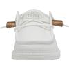 imageHey Dude Mens Wally Linen  Mens Loafers  Mens Slip On Shoes  Comfortable ampamp LightWeightWhite