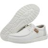 imageHey Dude Mens Wally Linen  Mens Loafers  Mens Slip On Shoes  Comfortable ampamp LightWeightWhite