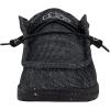 imageHey Dude Mens Wally Stretch  Mens Loafers  Mens Slip On Shoes  Comfortable ampamp LightWeightBlack Midnight Bunker